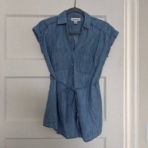 Motherhood Maternity Chambray Tunic Shirt